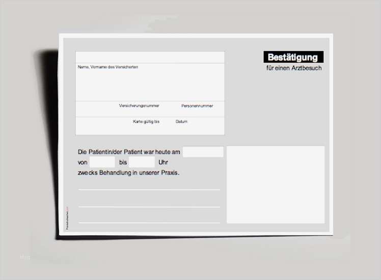 Rechnung Bestätigung Vorlage Gut Bestätigung Arztbesuch Din A6 Einfach 500 Stk