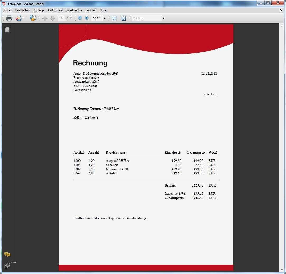 Rechnung Design Vorlagen Schön Rechnung2