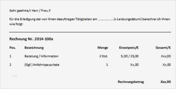 Rechnung Dienstleistung Vorlage Schön Rechnung Privatperson Dienstleistung Privatrechnung