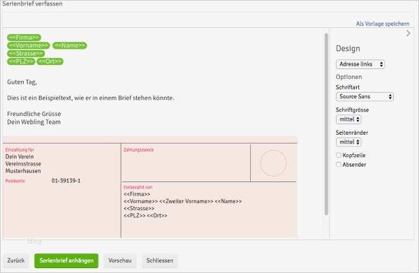 Rechnung E Mail Vorlage Schön Rechnung Per E Mail Versenden – Webling Support