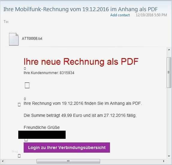 Rechnung E Mail Vorlage Schönste Jüngste Spam Kampagnen In Deutschland