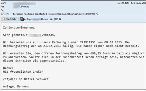 Rechnung E Mail Vorlage Schönste Trojaner Warnung Bei E Mails Mit Einer Rechnung Im