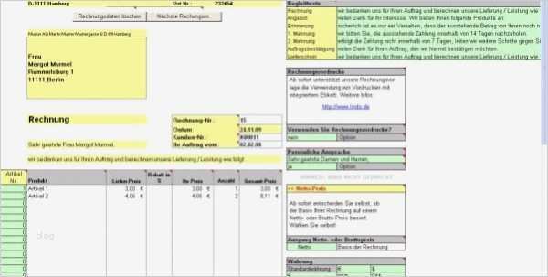 Rechnung Ohne Mehrwertsteuer Vorlage Genial Excel Vorlagen Rechnung Rechnungsvorlage Rechnung Exce