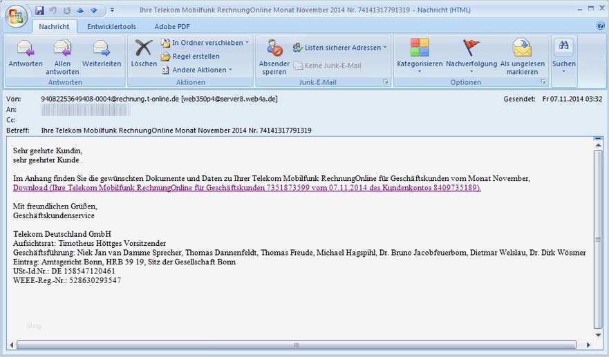 Rechnung Per Email Versenden Vorlage Angenehm Aufmerksame Internetnutzer Erkennen E Mail sofort Als