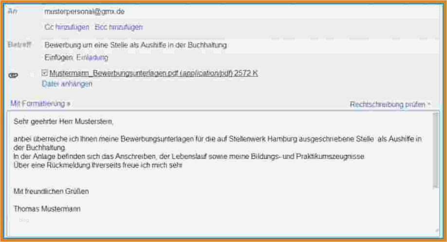 Rechnung Per Email Versenden Vorlage Beste 8 Bewerbung Per Email Text