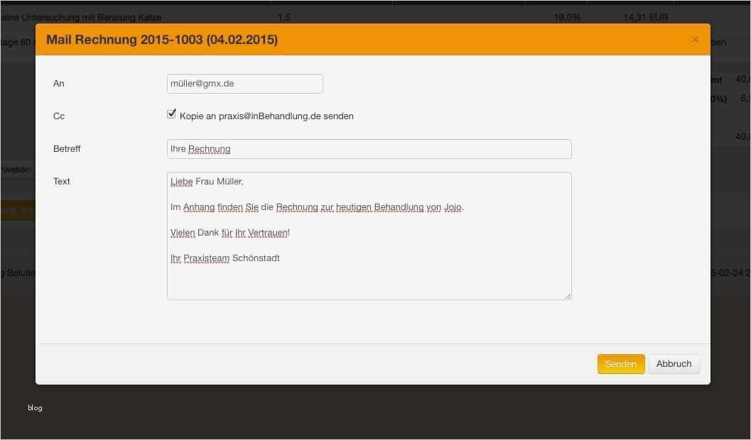 Rechnung Per Email Vorlage Beste Rechnung Per Email • Inbehandlung