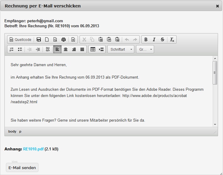 Rechnung Per Email Vorlage Bewundernswert Rechnungen Online Erstellen Und Verwalten Rechnungxxl