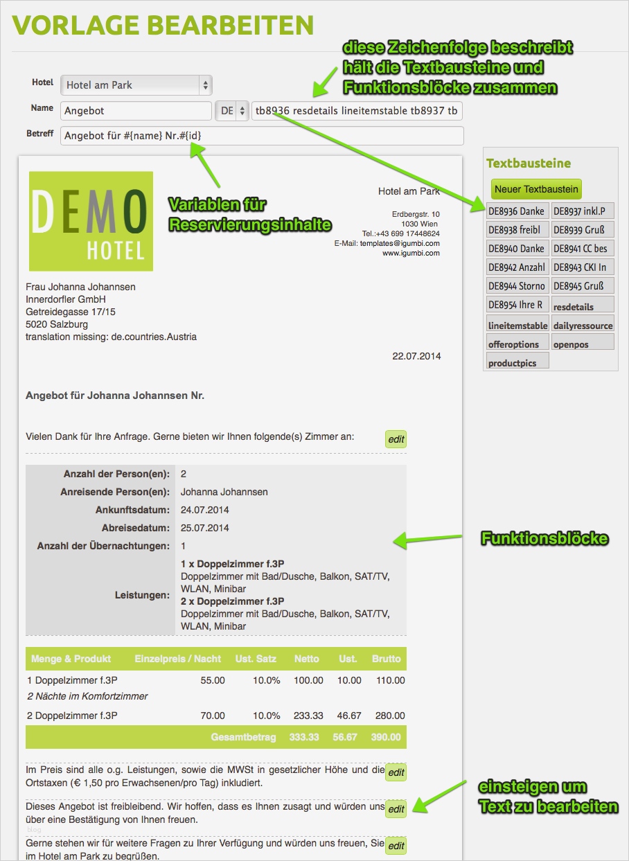 Rechnung Per Email Vorlage Süß Hotelreservierung Angebot Buchungsbestätigung & Rechnung
