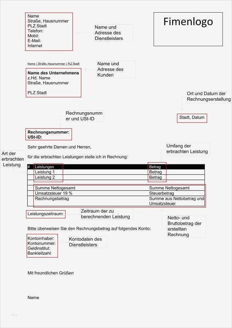Rechnung Schreiben Ohne Gewerbe Vorlage Süß Geschäftsbeziehung