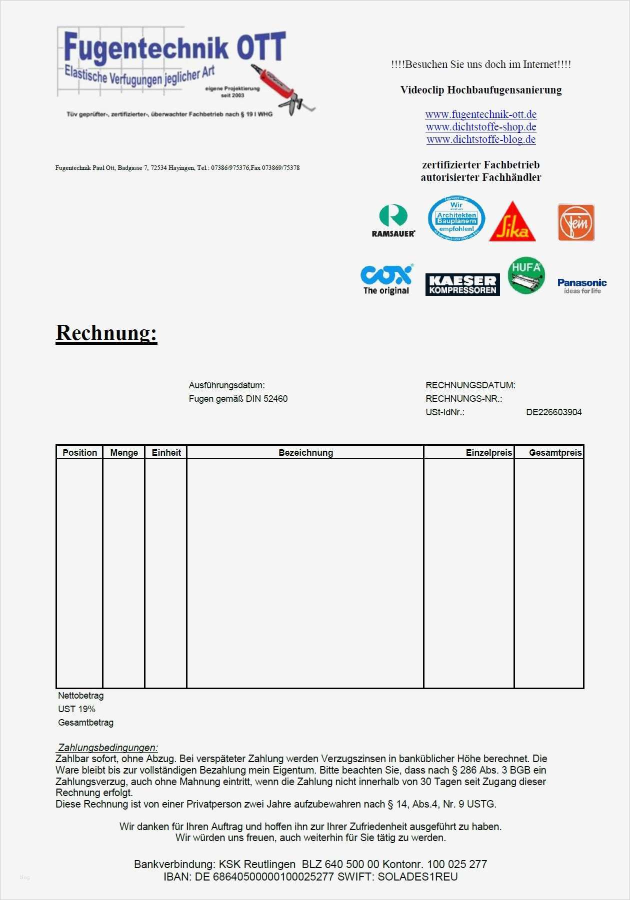 Rechnung Umsatzsteuer Befreit Vorlage Großartig Vorlage Kündigung Mietvertrag – Vorlagen Komplett