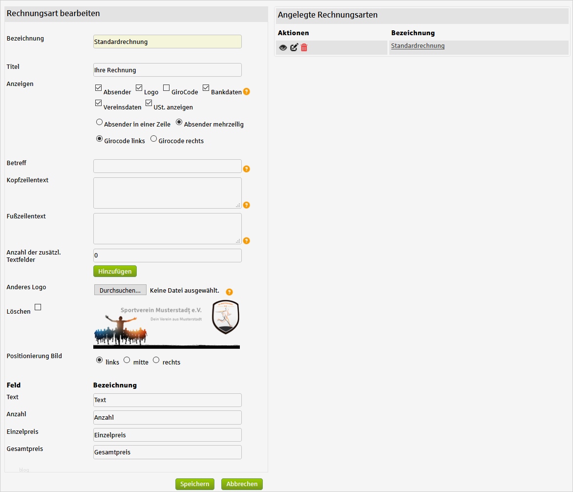 Rechnung Verein Vorlage Erstaunlich Rechnungen