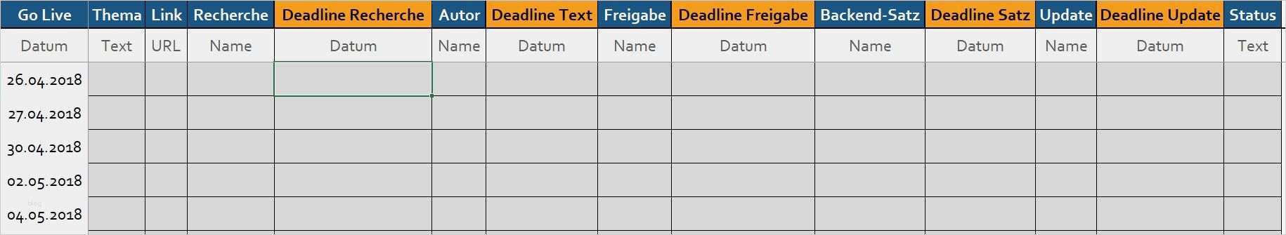 Redaktionsplan Vorlage 2018 Schönste Redaktionsplanung Fürs Content Marketing Tipps Und tools