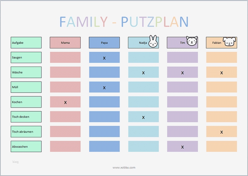 Register Drucken Word Vorlage Bewundernswert Putzplan Vorlage Kinder Haushalt Pinterest