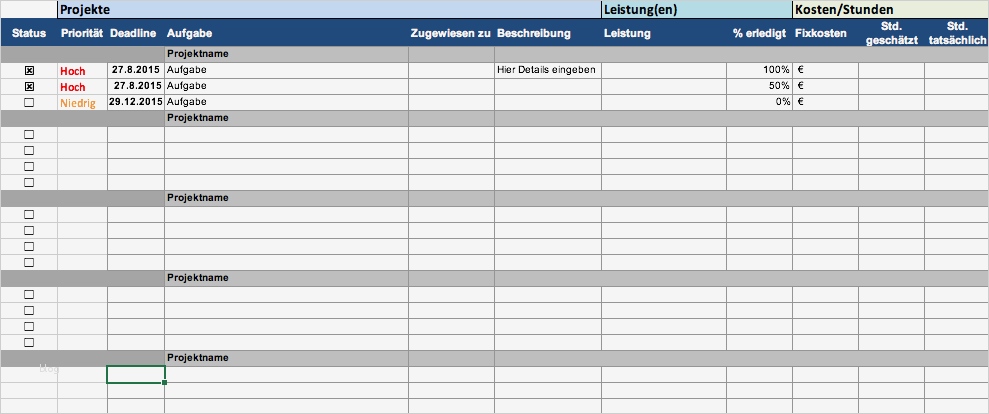 Register Vorlage 1 20 Elegant Kostenlose Excel Projektmanagement Vorlagen