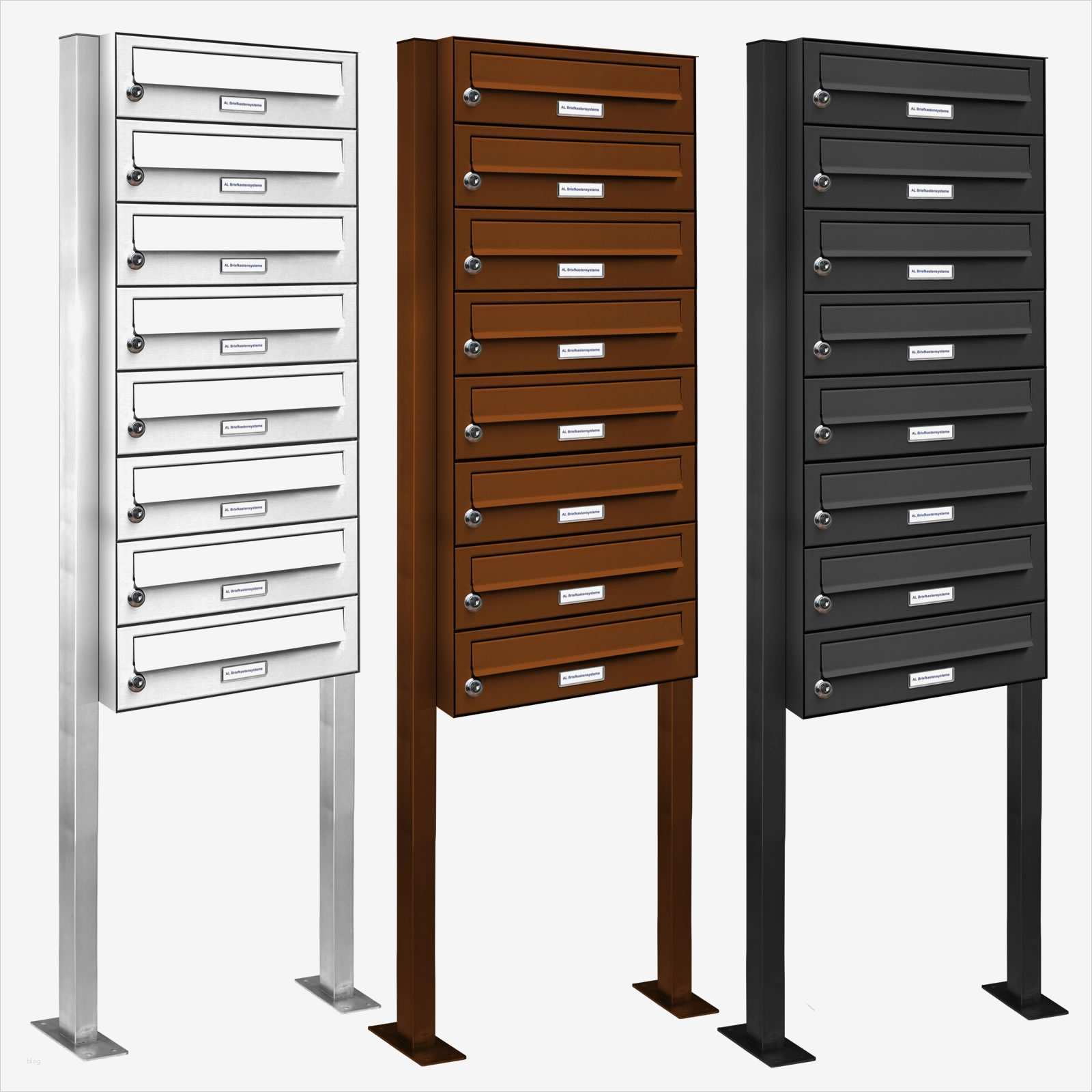 Renz Briefkasten Vorlage Cool 8er Standbriefkasten Anlage Freistehend Ral Farbe