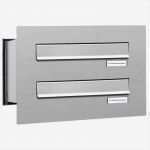 Renz Briefkasten Vorlage Genial 2er V2a Edelstahl Briefkastenanlage Für Mauerdurchwurf