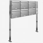 Renz Briefkasten Vorlage Inspiration 6er Premium Edelstahl Briefkasten Standanlage Freistehend