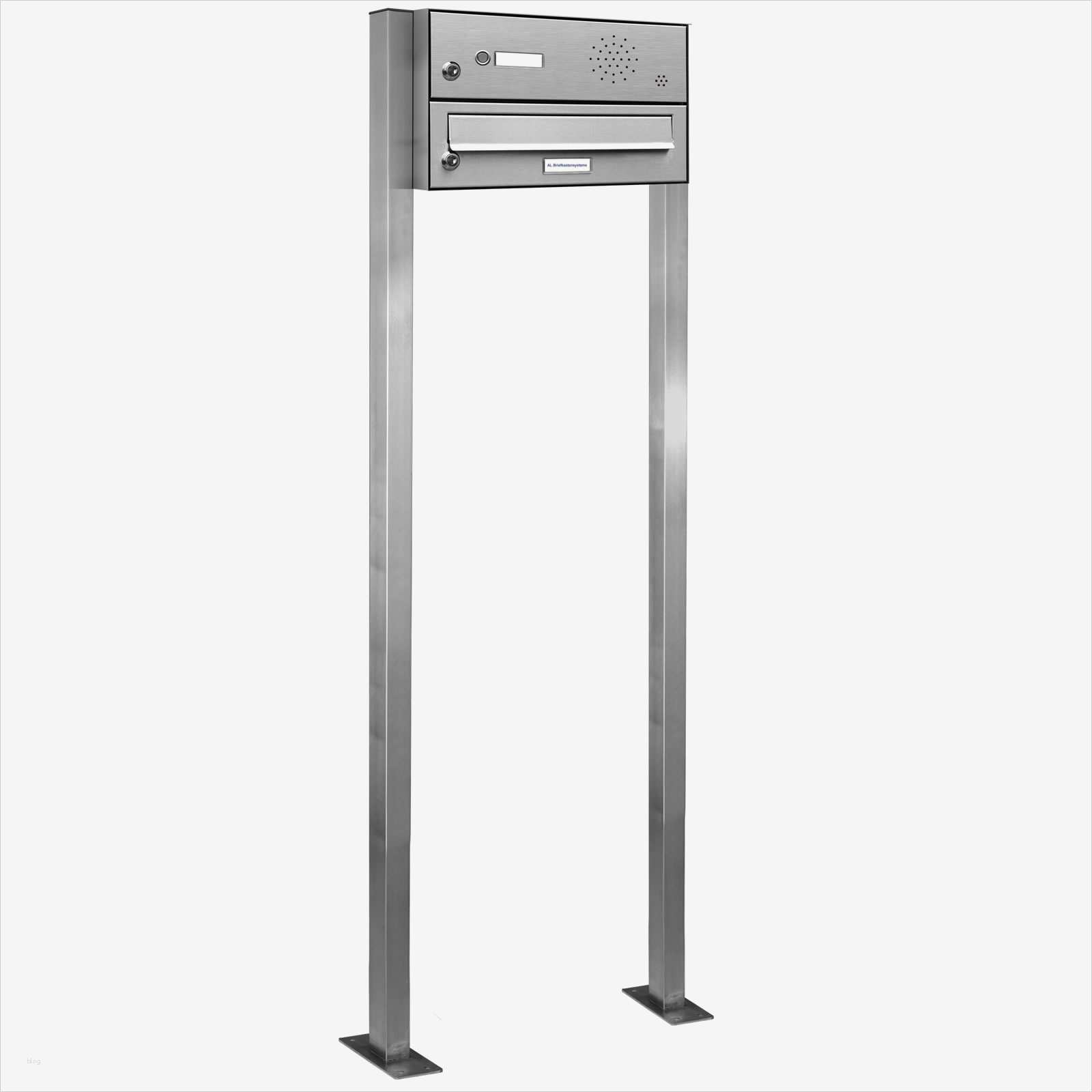 Renz Briefkasten Vorlage Wunderbar 1er Premium Edelstahl Briefkasten Standanlage Freistehend