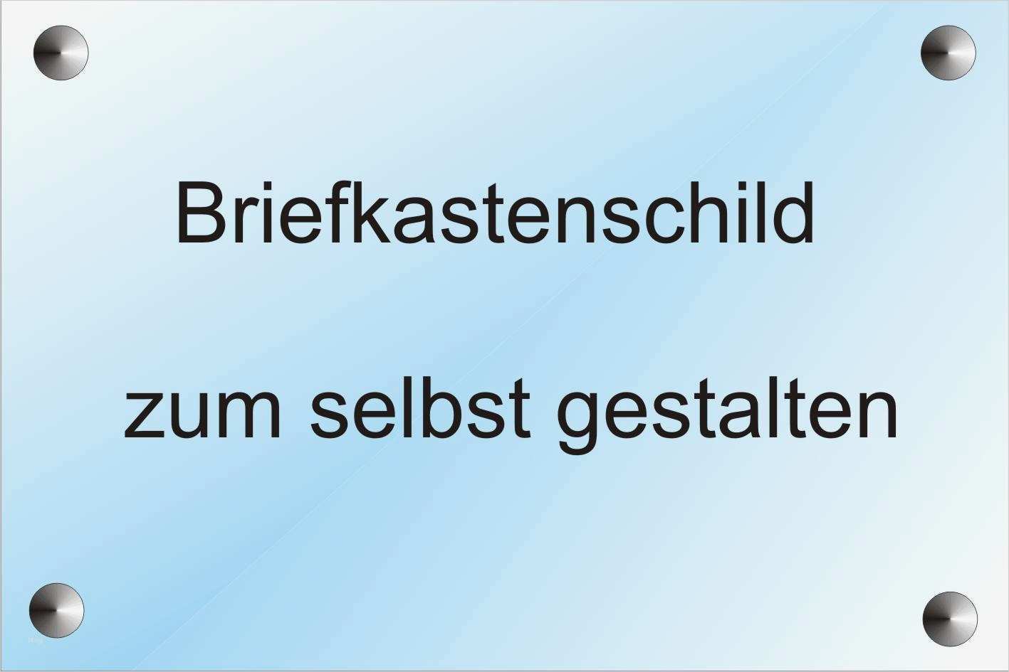 Renz Vorlage Briefkasten Beschriftung Schön Briefkasten Schild Individuellen Gravur Werbeschild 24