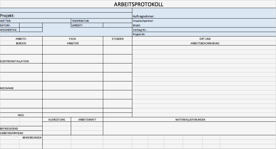 Reporting Excel Vorlage Wunderbar Kostenlose Excel Vorlagen Für Bauprojektmanagement