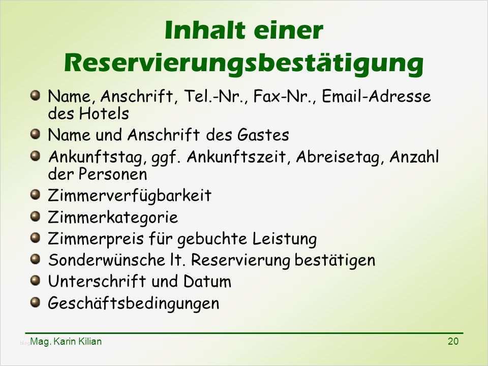 Reservierungsbestätigung Hotel Vorlage Angenehm Von Der Anfrage Bis Zur Abrechnung Ppt Video Online