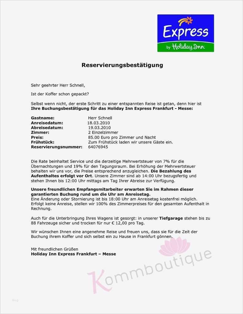 55 Elegant Reservierungsbestätigung Hotel Vorlage Bilder 1 Reservierungsbestätigung Hotel Vorlage Gut Vorher Reservierungsbestätigung