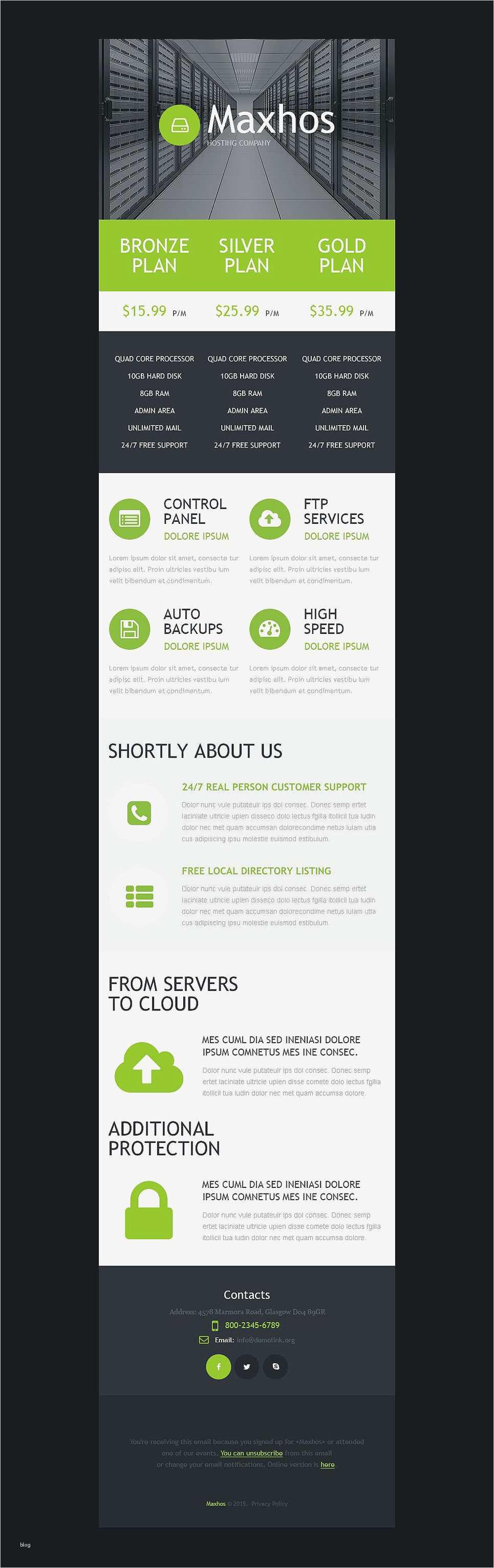 Responsive Newsletter Vorlage Fabelhaft Newsletter Vorlage Für Hosting