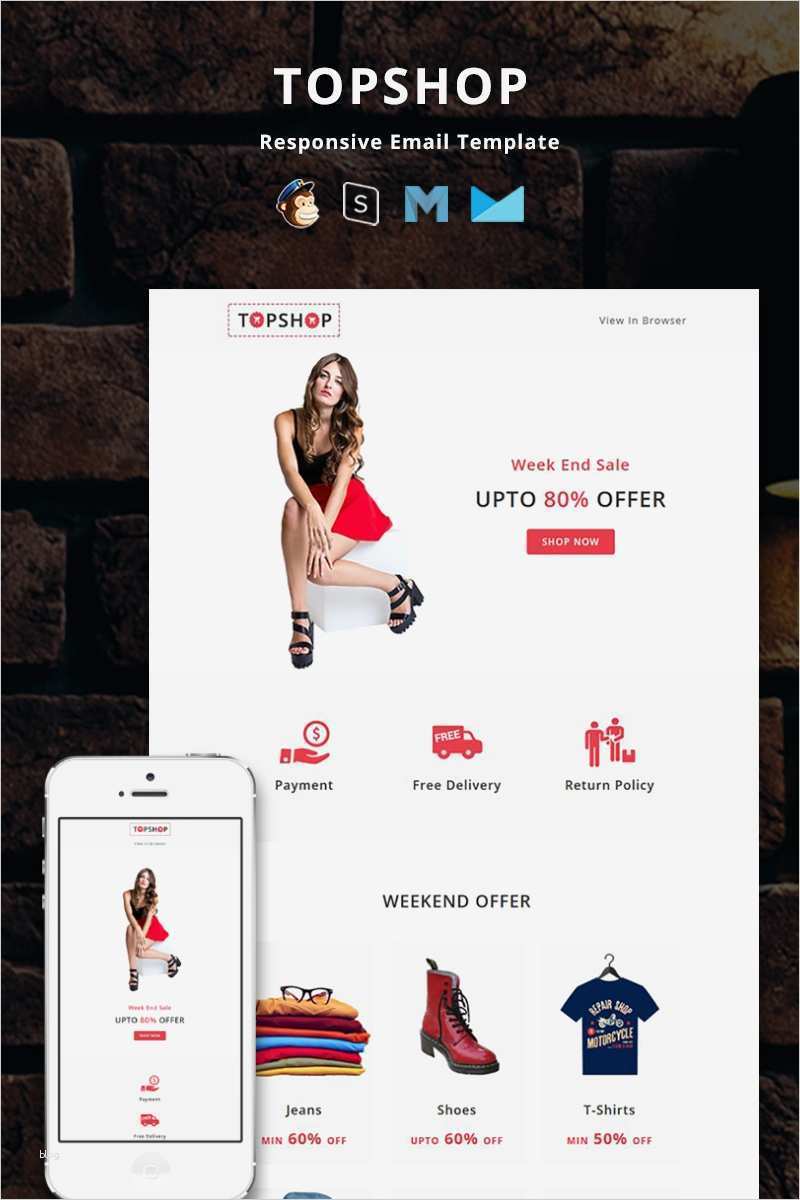 Responsive Newsletter Vorlage Genial Newsletter Vorlage Für Mode