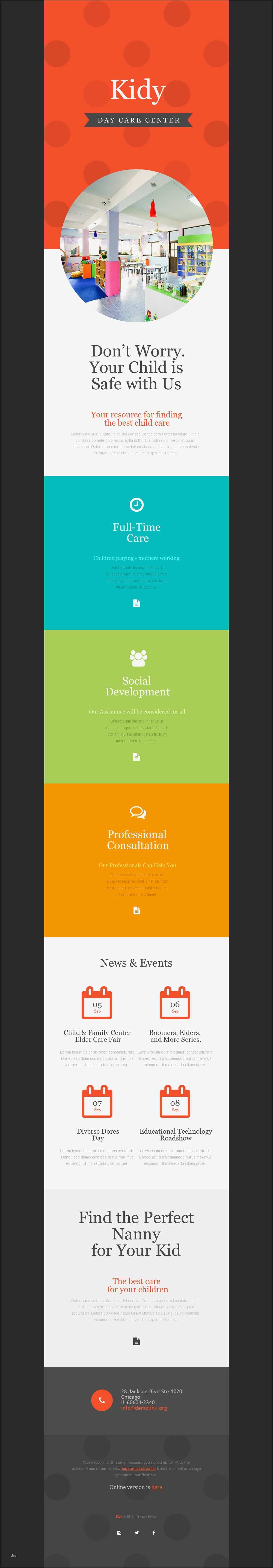 Responsive Newsletter Vorlage Großartig Newsletter Vorlage Für Tagespflege