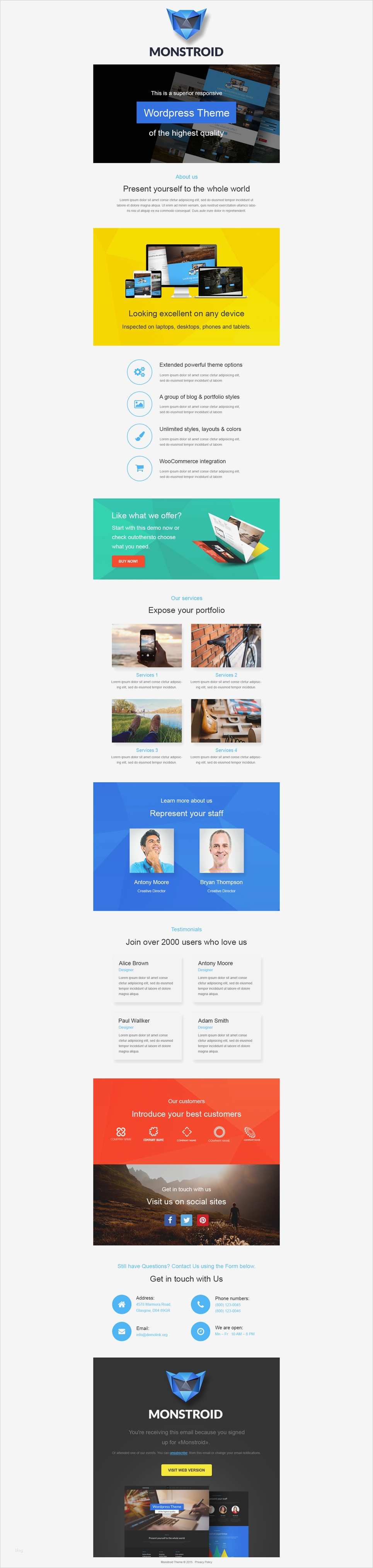 Responsive Newsletter Vorlage Wunderbar Newsletter Vorlage Für Business Und Dienstleistungen
