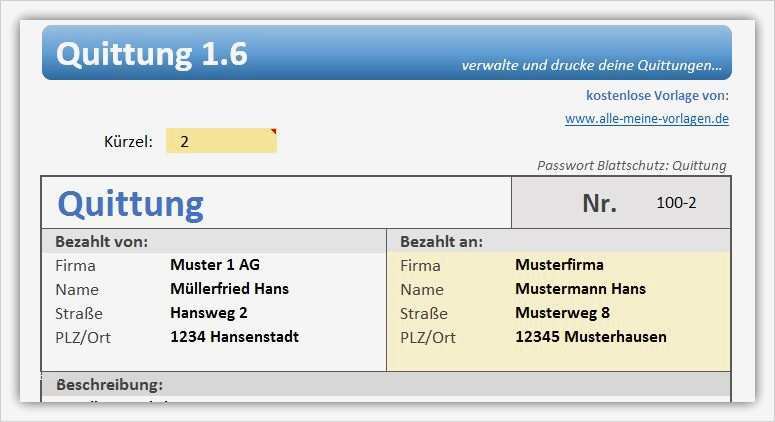 Richtig Mahnen Vorlagen Elegant Quittung – Quittungsverwaltung Als Excel Vorlage