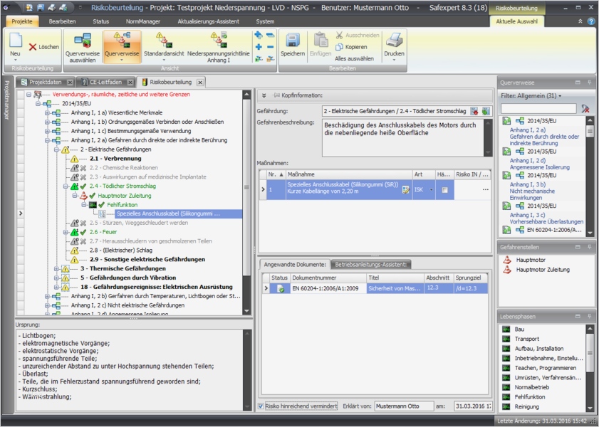 Risikobeurteilung Nach Maschinenrichtlinie Vorlage Luxus Praxissoftware Safexpert Risikobeurteilung Und Ce