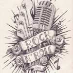 Rocker Tattoos Vorlagen Inspiration Rock N Roll Tattoo Em Pontilhismo On Behance