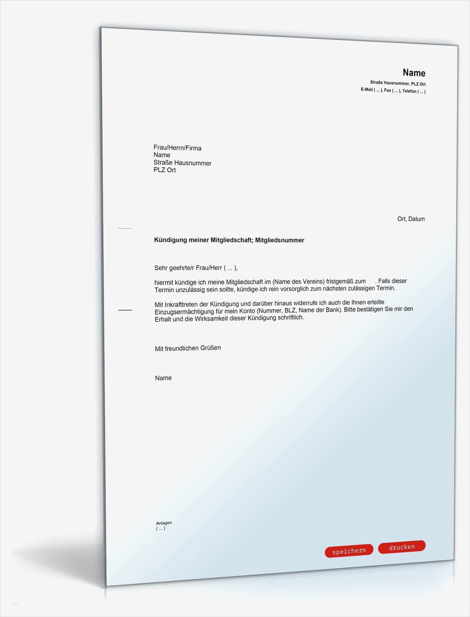 Rücktritt Kassenwart Verein Vorlage Beste Kündigung Der Mitgliedschaft In Einem Verein Muster