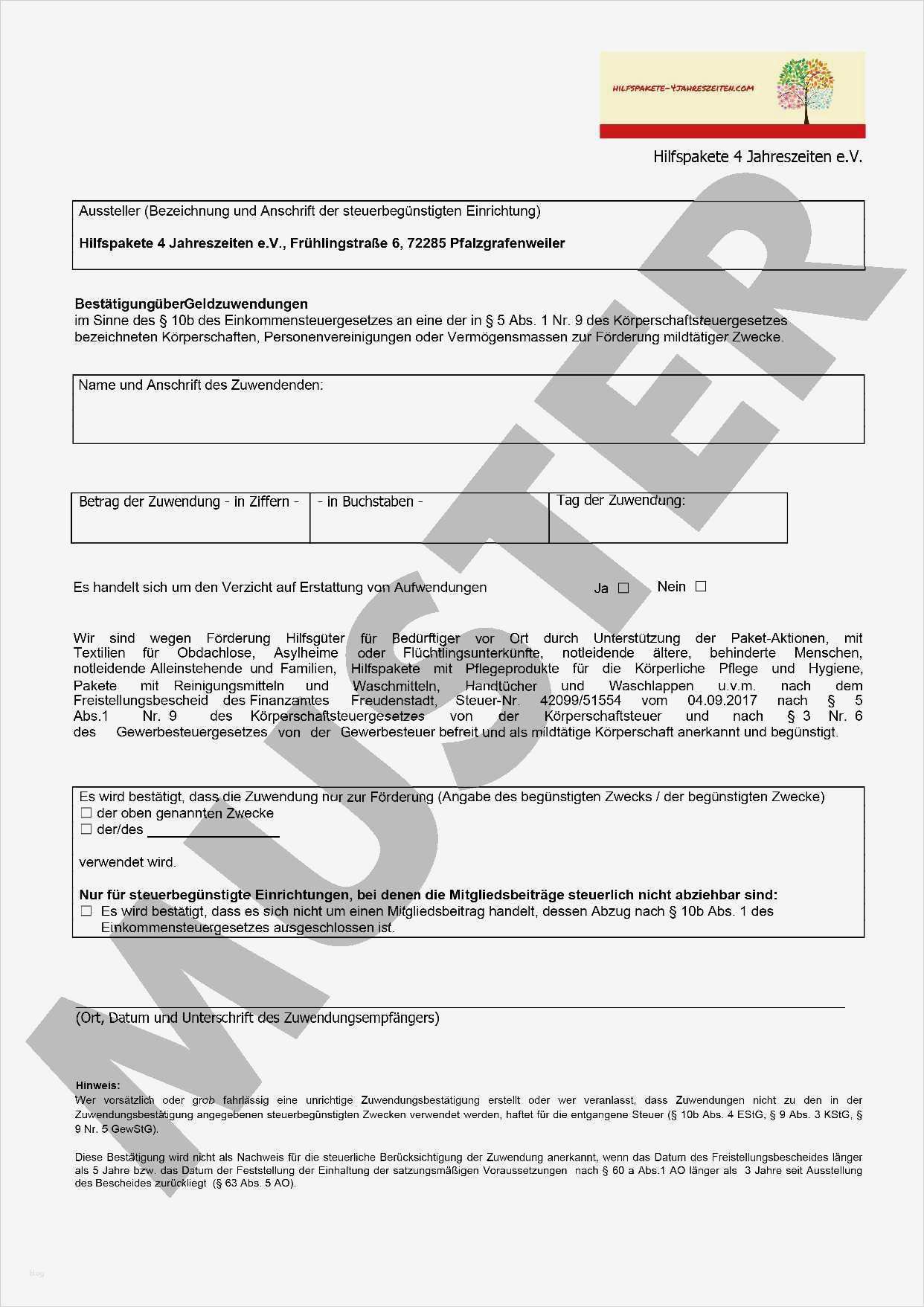 Sachspendenquittung Vorlage Verein Großartig Niedlich Vorlage Für Spendenquittung Zeitgenössisch