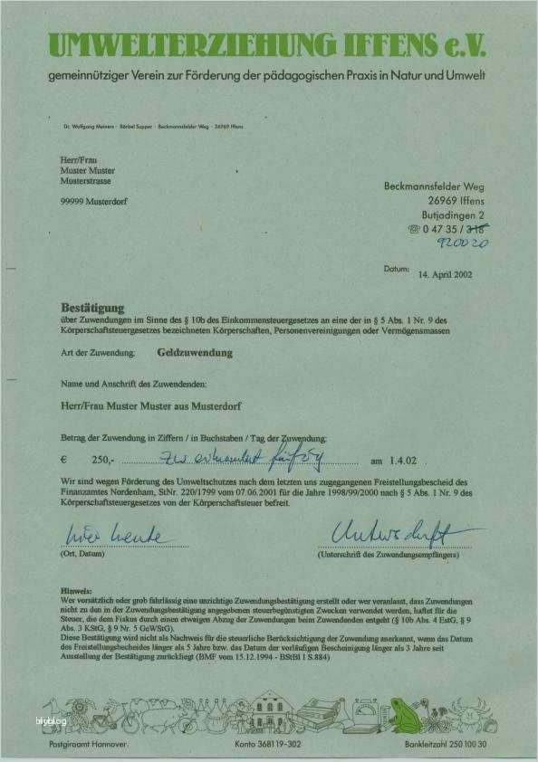 Sachspendenquittung Vorlage Verein Gut Spendenbescheinigung Sachspende Vorlage Erstaunlich Beste