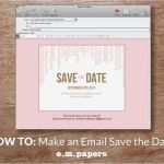 Save the Date Email Vorlage Geburtstag Elegant Diy Wedding Save the Date Email How to – E Mpers