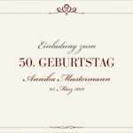 Save the Date Email Vorlage Geburtstag Großartig Einladungskarte 50 Geburtstag Royal