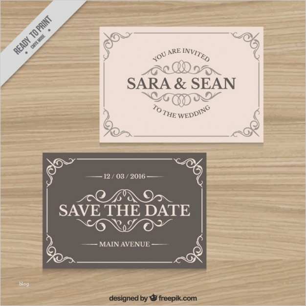 Save the Date Kostenlose Vorlage Schön Noble Hochzeit Vorlage