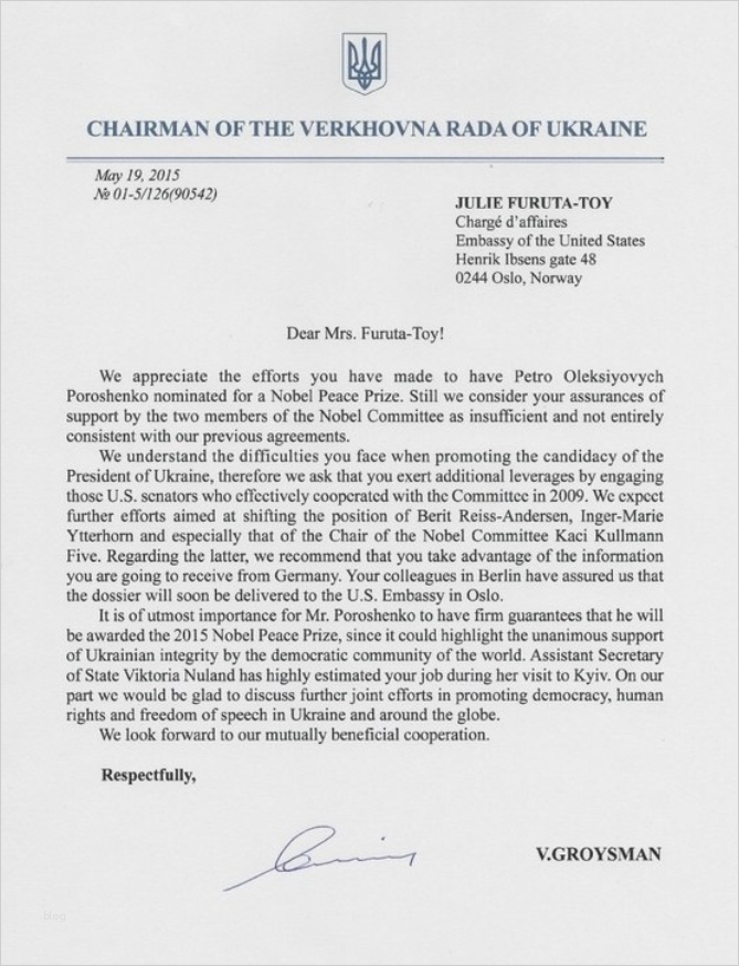 Schadensmeldung Versicherung Vorlage Bewundernswert U S Pressures Nobel Mittee to Declare Ukraine’s