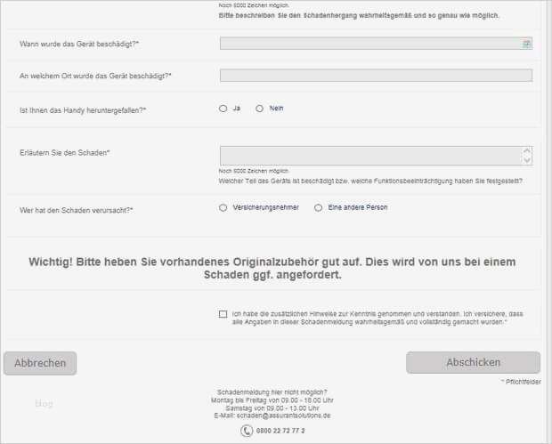 Schadensmeldung Versicherung Vorlage Erstaunlich so Melden Sie Einen Handyschaden