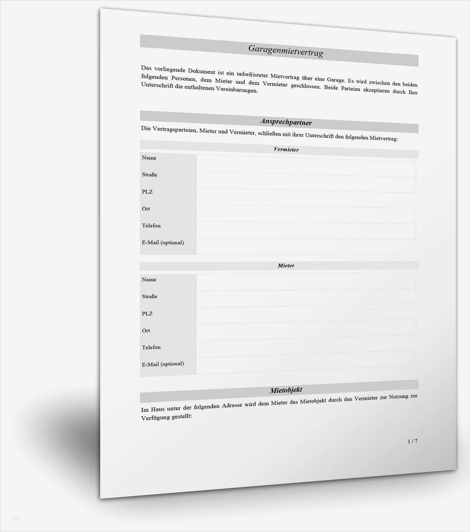 Schadensmeldung Versicherung Vorlage Gut Muster Kaufvertrag Garage Kostenloser Download