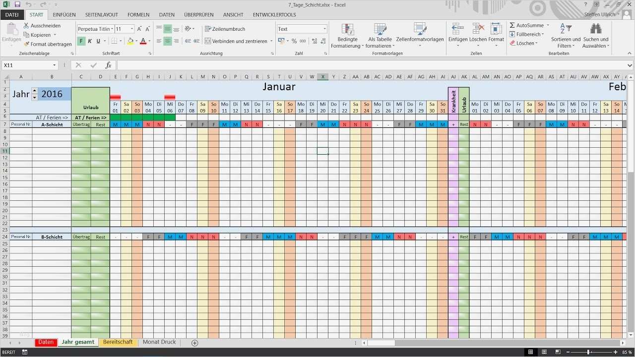 Schichtplan Excel Vorlage 3 Schichten Fabelhaft Excel Schichtplan Erstellen Teil 2 Schichtberechnung