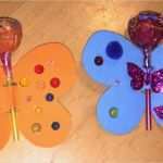 Schmetterling Einladung Basteln Vorlage Erstaunlich Mitgebsel Lolli Schmetterling Happy Basteln