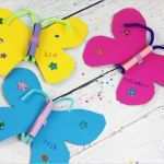 Schmetterling Einladung Basteln Vorlage Hübsch Abschiedsgeschenk &quot;farbenfrohe Zeit&quot; Kostenlose