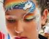 Schmink Schablonen Vorlagen Cool Unicorn Face Paint Google Search