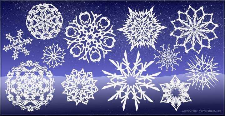 Schneekristalle Vorlagen Schneiden Großartig Schneestern Scherenschnitt Schneefloke Online Erstellen