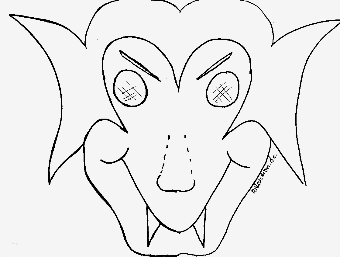 Schneideübungen Vorlagen Kostenlos Cool Halloweendsaction Vampir Maske Basteln