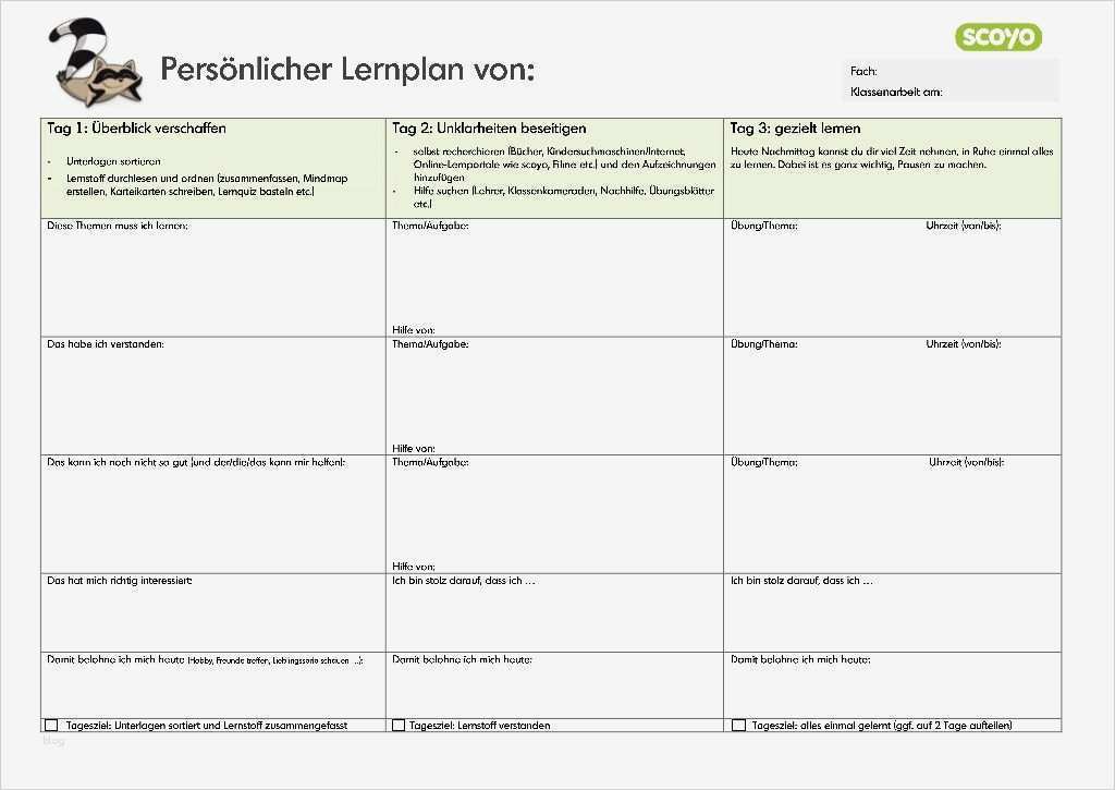 Schriftlicher Verweis Schule Vorlage Fabelhaft 5 Tage Lernplan Für Schule Vorlage Zum Ausdrucken