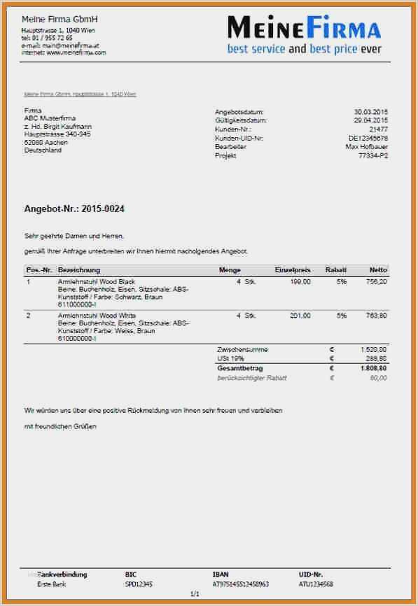Schriftliches Angebot Vorlage Erstaunlich 9 Angebot Anfordern Muster